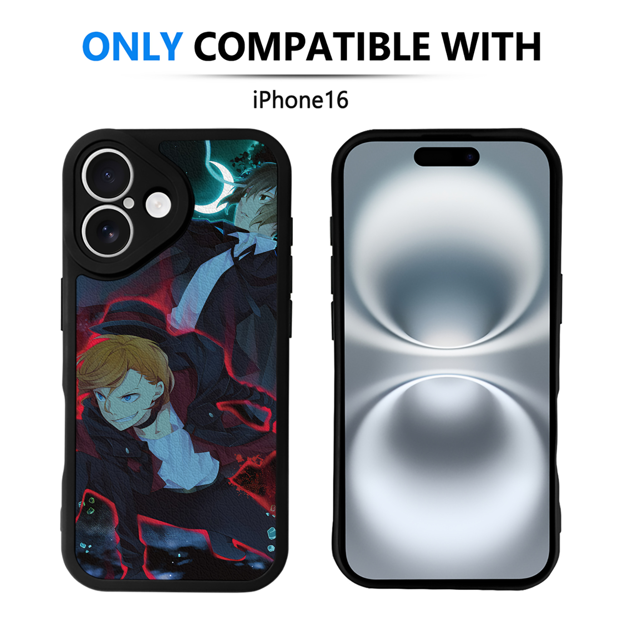 （画像用） 文豪ストレイドッグス Bungo Stray Dogs 【iPhone 16シリーズ対応】シリコンスマホケース（レザー調） 材質：シリコン
